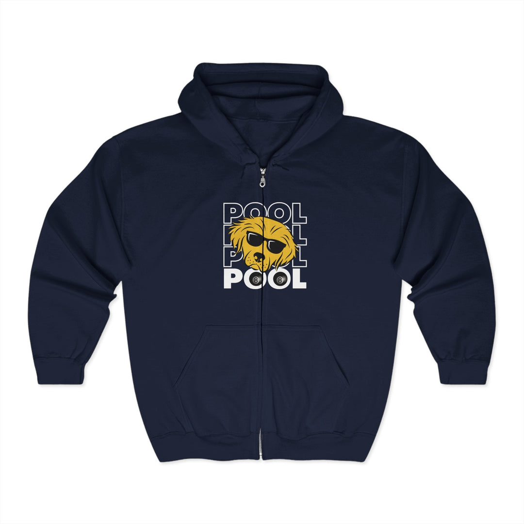 8 Ball - Pool Dog - Full Zip Hoodie - BFLY BILLIARDS
