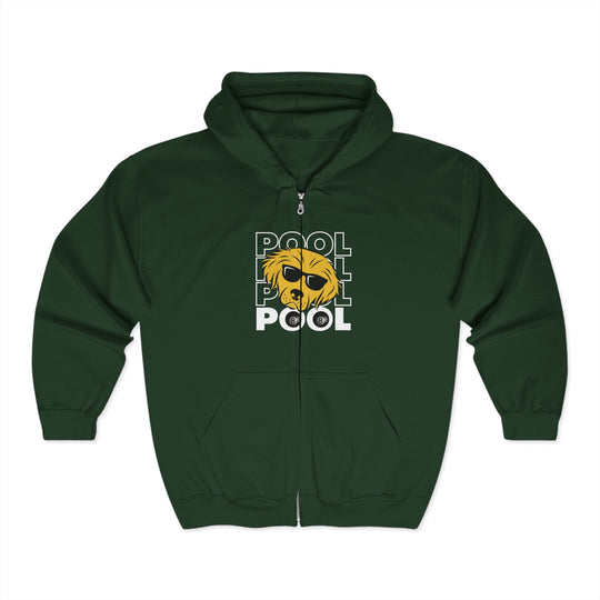 8 Ball - Pool Dog - Full Zip Hoodie - BFLY BILLIARDS