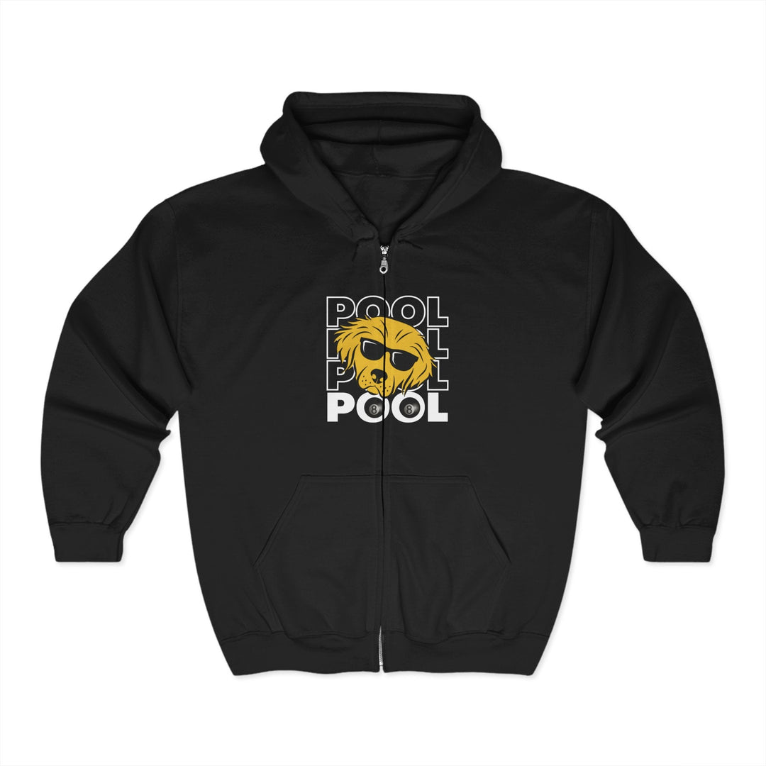 8 Ball - Pool Dog - Full Zip Hoodie - BFLY BILLIARDS