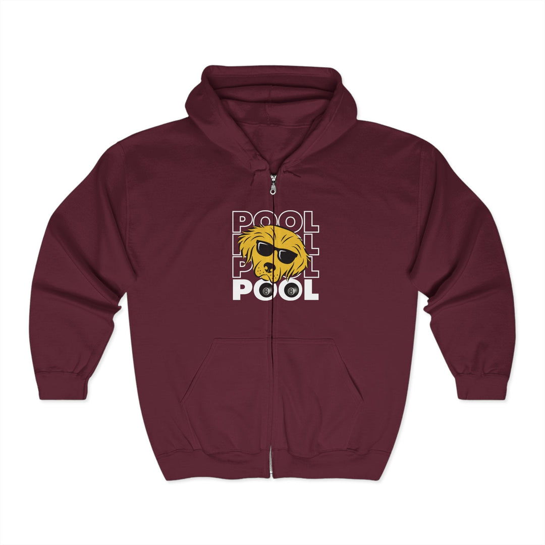 8 Ball - Pool Dog - Full Zip Hoodie - BFLY BILLIARDS