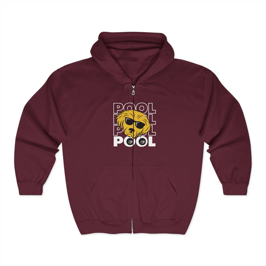 8 Ball - Pool Dog - Full Zip Hoodie - BFLY BILLIARDS