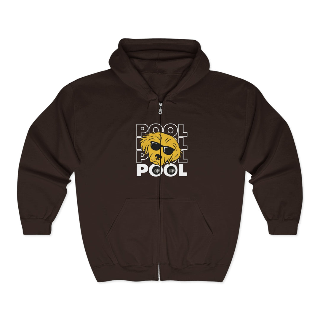 8 Ball - Pool Dog - Full Zip Hoodie - BFLY BILLIARDS