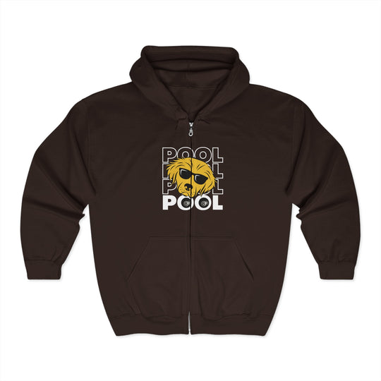 8 Ball - Pool Dog - Full Zip Hoodie - BFLY BILLIARDS