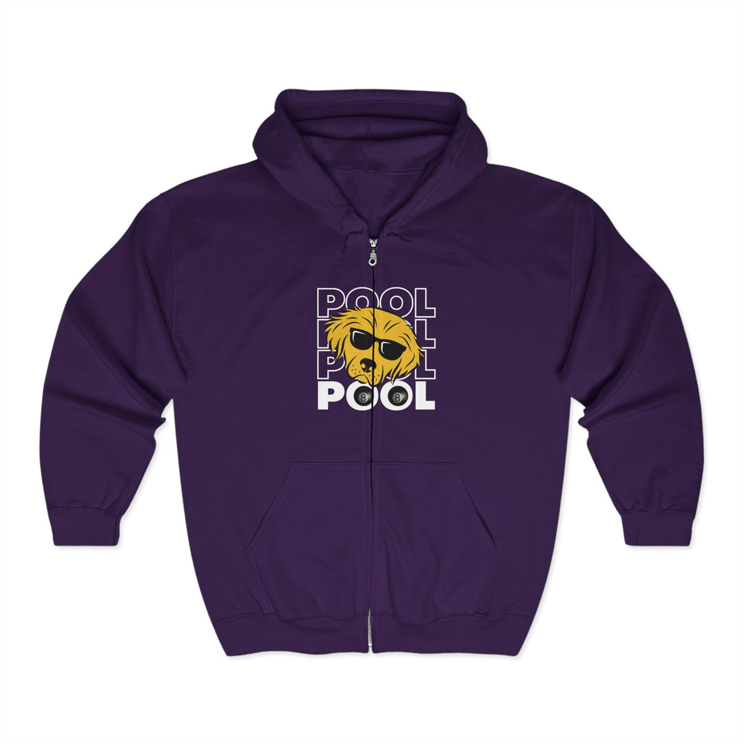 8 Ball - Pool Dog - Full Zip Hoodie - BFLY BILLIARDS