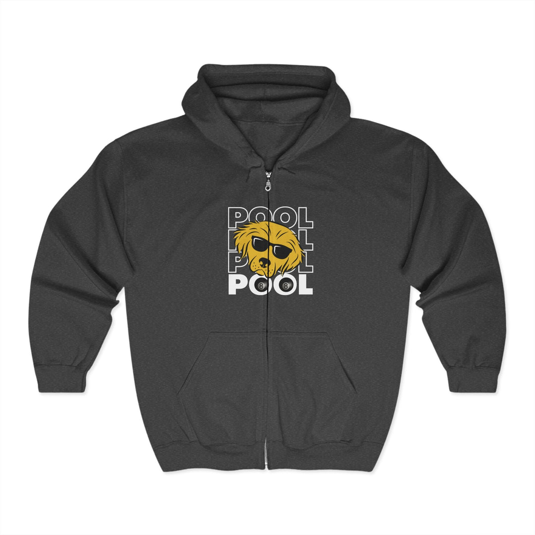 8 Ball - Pool Dog - Full Zip Hoodie - BFLY BILLIARDS