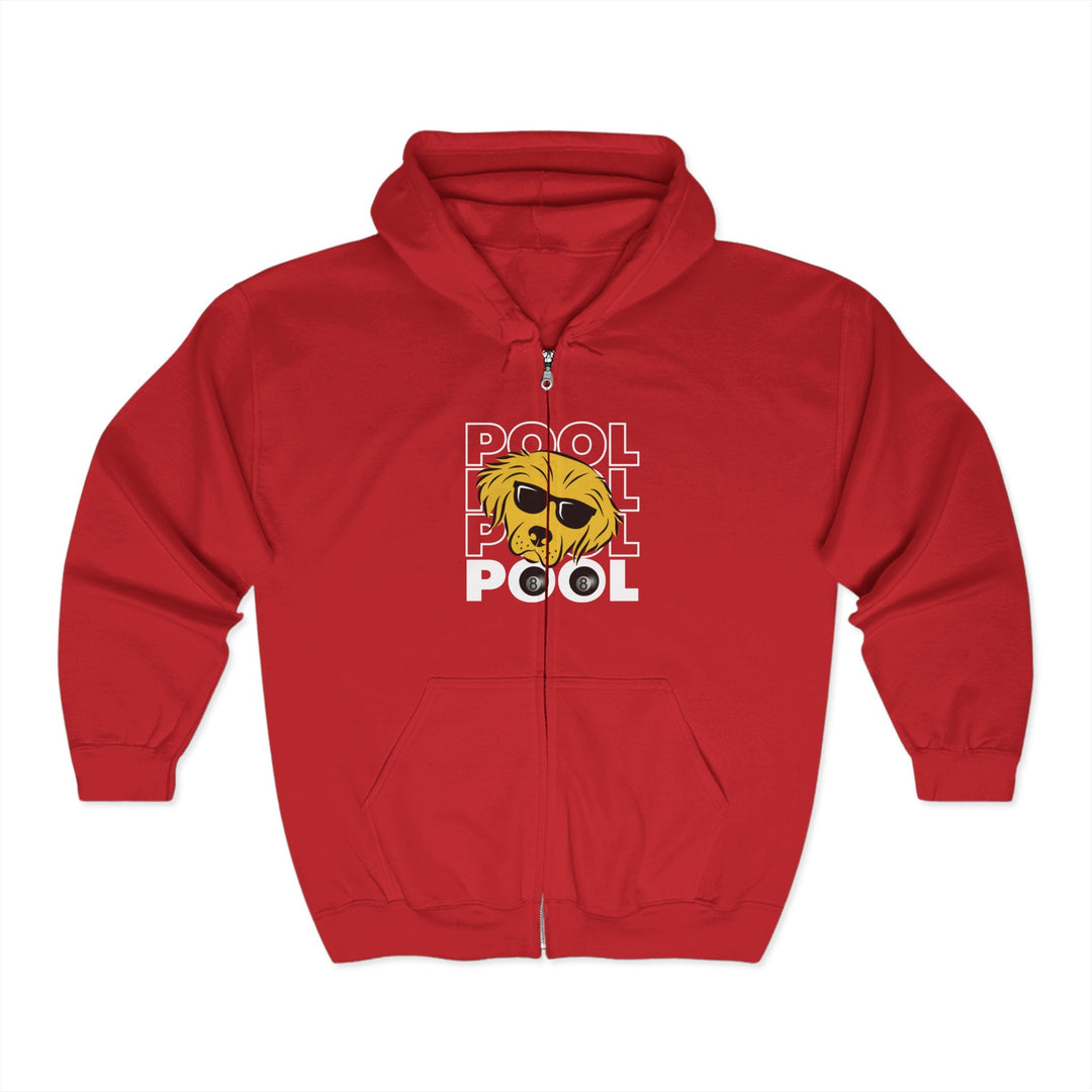 8 Ball - Pool Dog - Full Zip Hoodie - BFLY BILLIARDS