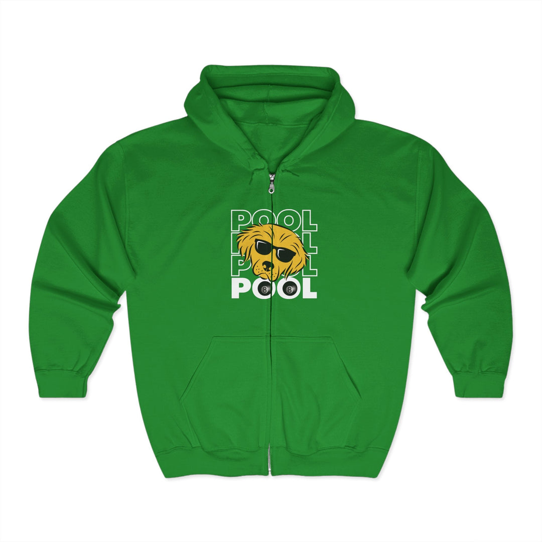 8 Ball - Pool Dog - Full Zip Hoodie - BFLY BILLIARDS