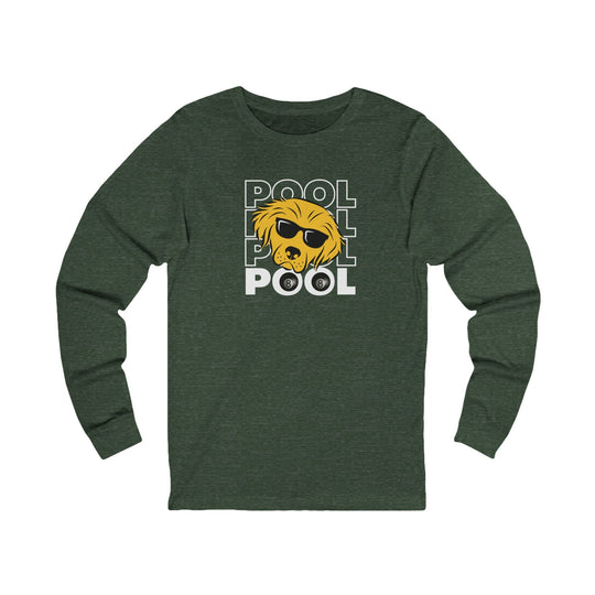 8 Ball - Pool Dog - Unisex Long Sleeve Tee - BFLY BILLIARDS