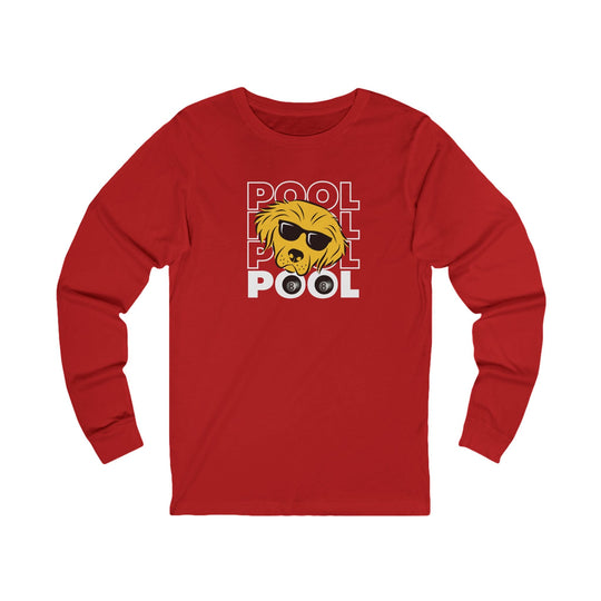 8 Ball - Pool Dog - Unisex Long Sleeve Tee - BFLY BILLIARDS