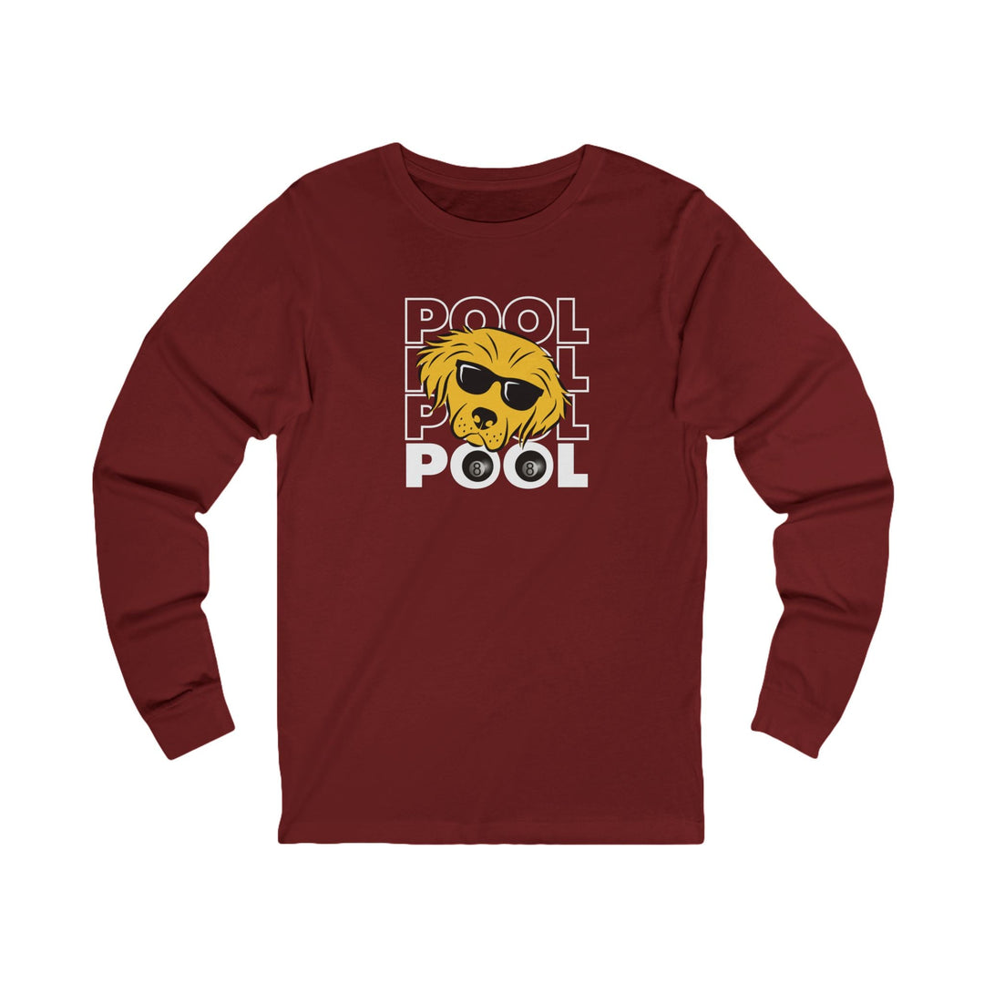 8 Ball - Pool Dog - Unisex Long Sleeve Tee - BFLY BILLIARDS