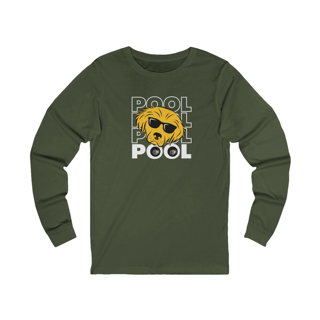 8 Ball - Pool Dog - Unisex Long Sleeve Tee - BFLY BILLIARDS