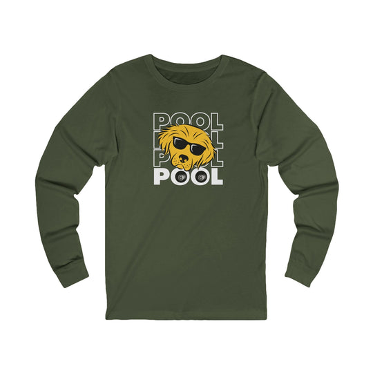 8 Ball - Pool Dog - Unisex Long Sleeve Tee - BFLY BILLIARDS