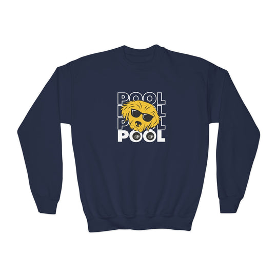 8 Ball - Pool Dog - Unisex Youth Crewneck Sweatshirt - BFLY BILLIARDS