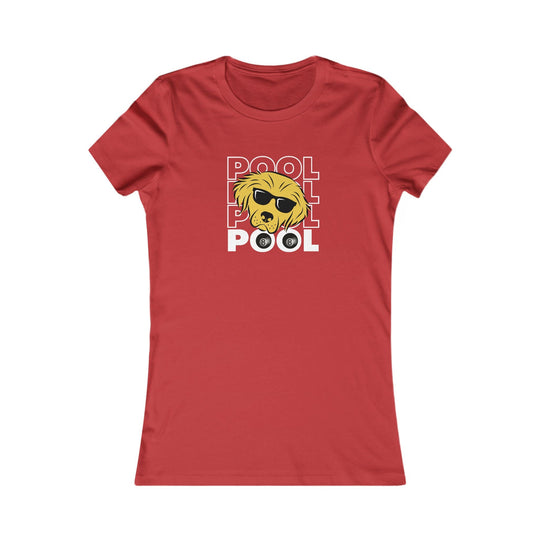 8 Ball - Pool Dog - Women's Fitted Tee - BFLY BILLIARDS