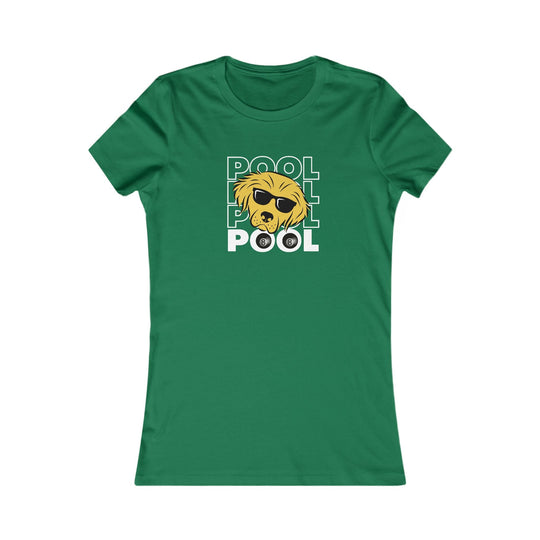 8 Ball - Pool Dog - Women's Fitted Tee - BFLY BILLIARDS