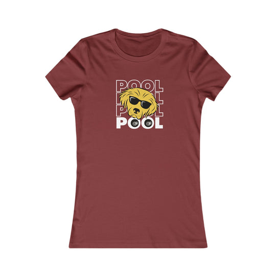 8 Ball - Pool Dog - Women's Fitted Tee - BFLY BILLIARDS