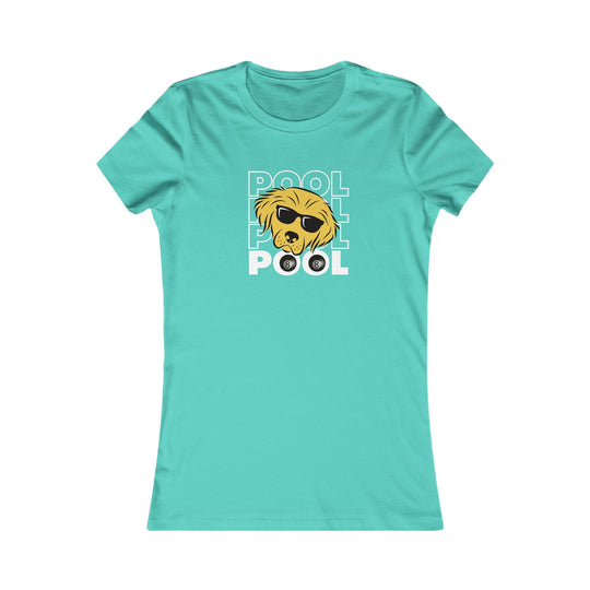 8 Ball - Pool Dog - Women's Fitted Tee - BFLY BILLIARDS