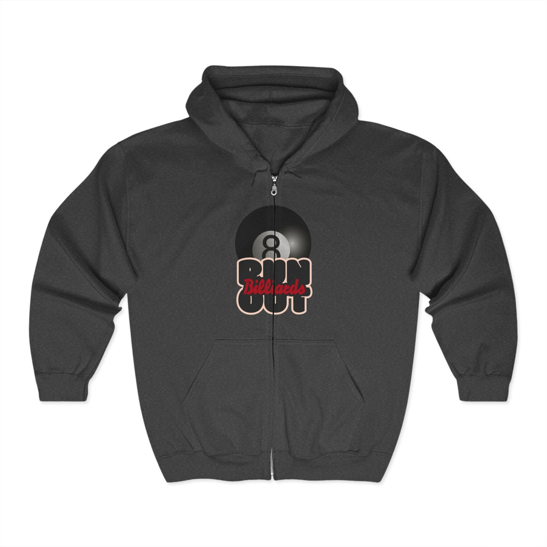 8 Ball Run Out - Billiards - Full Zip Hoodie - BFLY BILLIARDS