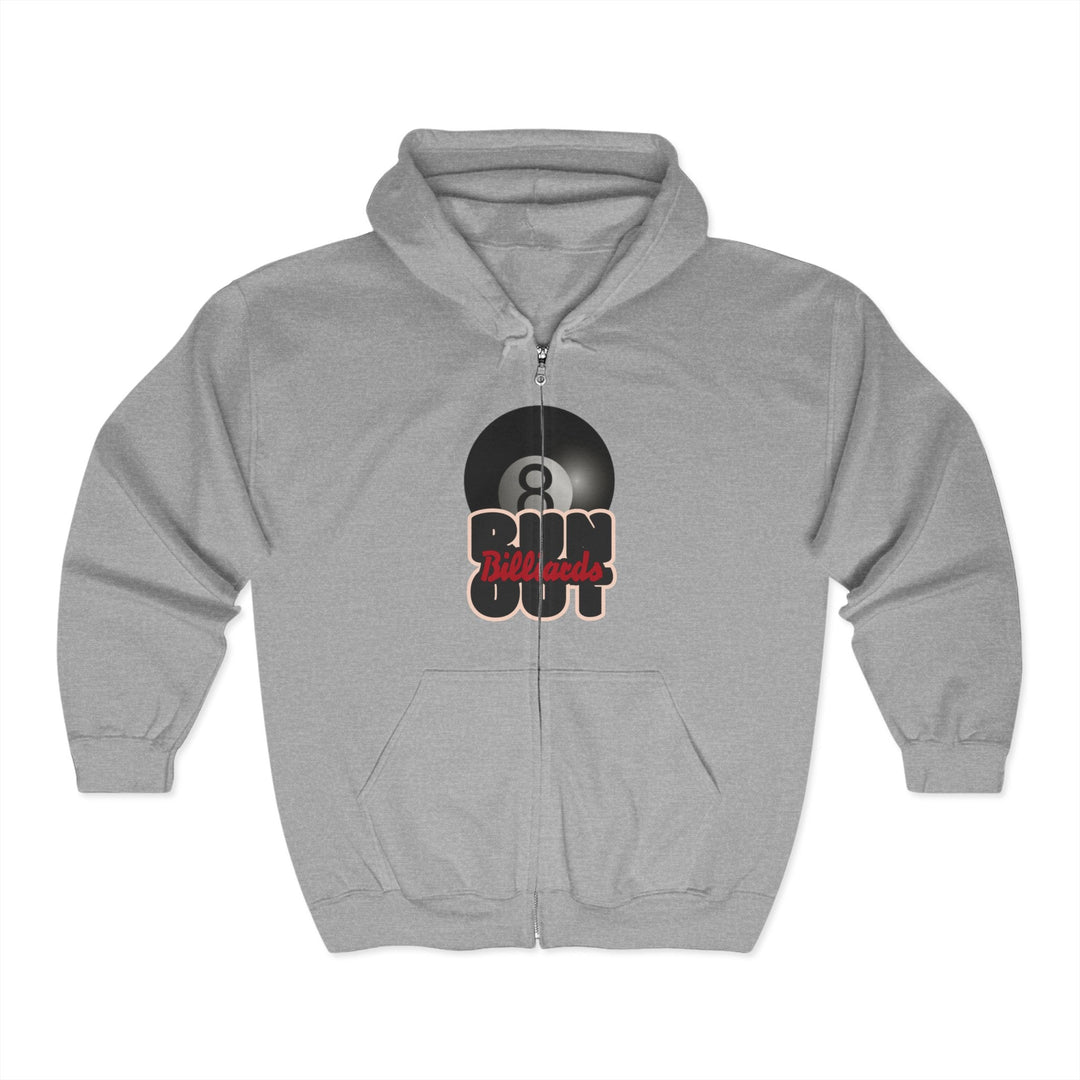 8 Ball Run Out - Billiards - Full Zip Hoodie - BFLY BILLIARDS