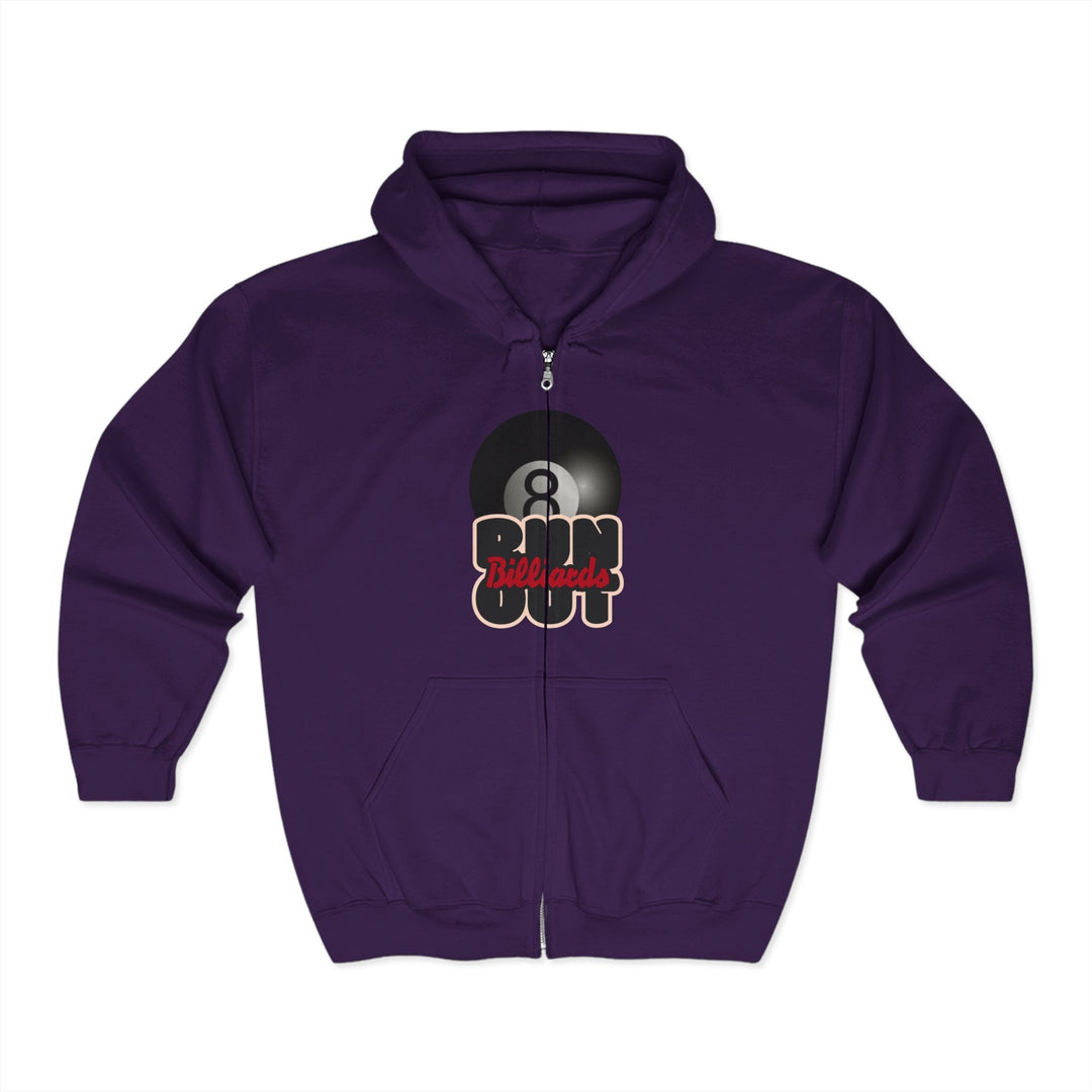 8 Ball Run Out - Billiards - Full Zip Hoodie - BFLY BILLIARDS