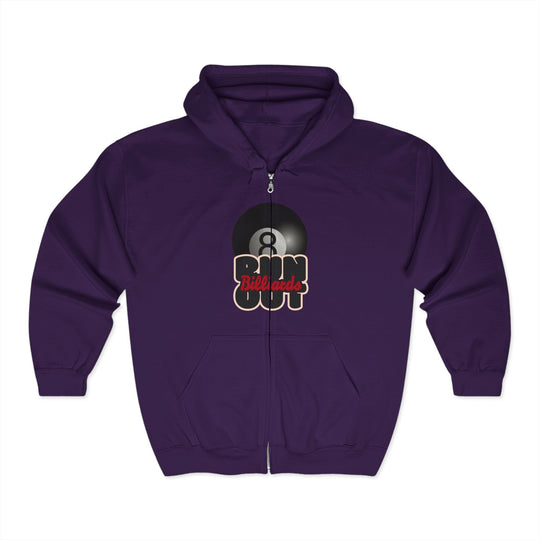 8 Ball Run Out - Billiards - Full Zip Hoodie - BFLY BILLIARDS