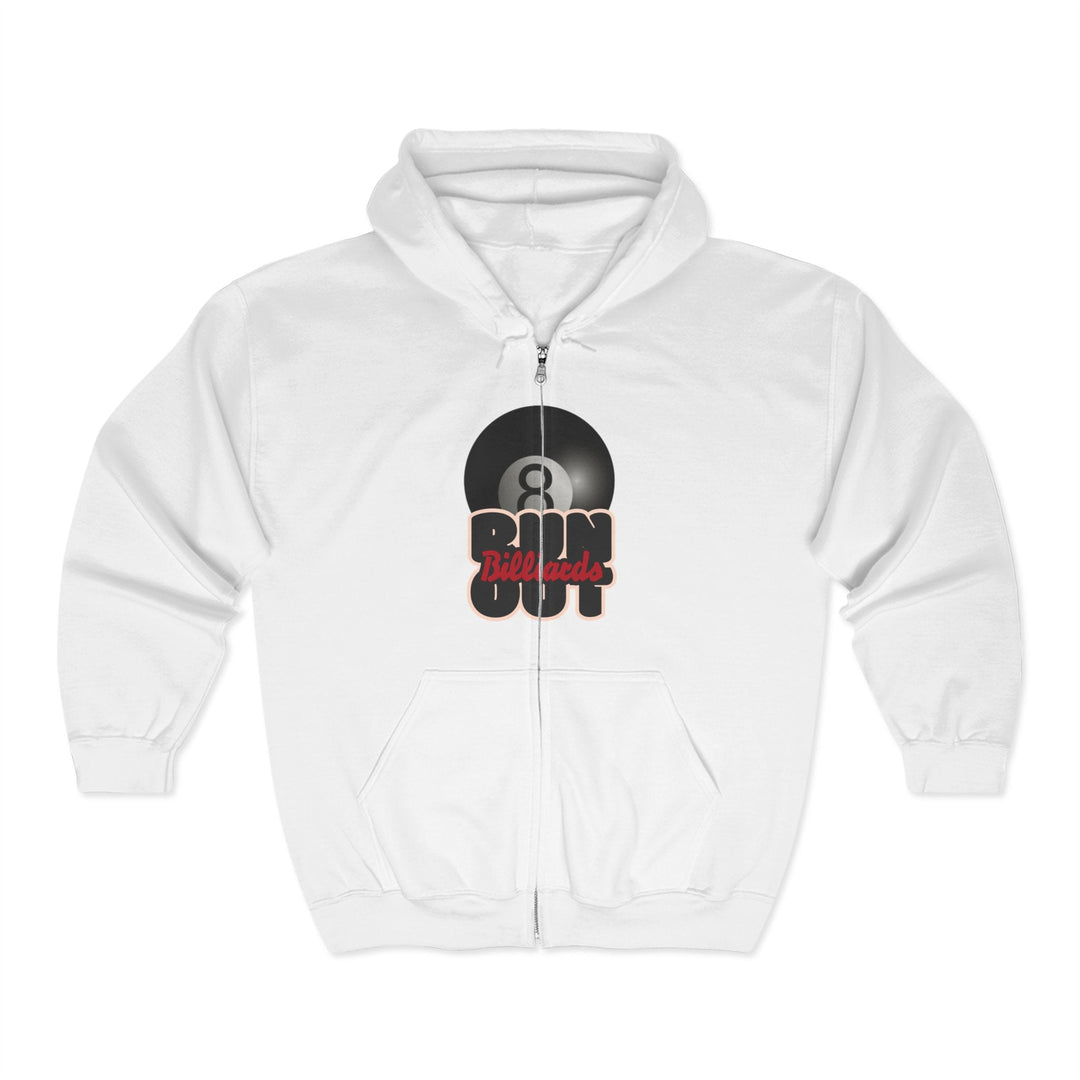 8 Ball Run Out - Billiards - Full Zip Hoodie - BFLY BILLIARDS