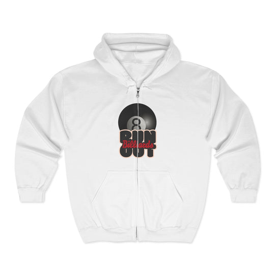 8 Ball Run Out - Billiards - Full Zip Hoodie - BFLY BILLIARDS