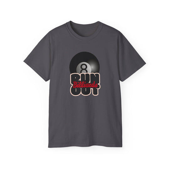 8 Ball Run Out - Billiards - Unisex Cotton T-Shirt - BFLY BILLIARDS