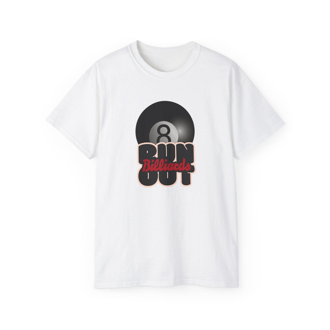 8 Ball Run Out - Billiards - Unisex Cotton T-Shirt - BFLY BILLIARDS