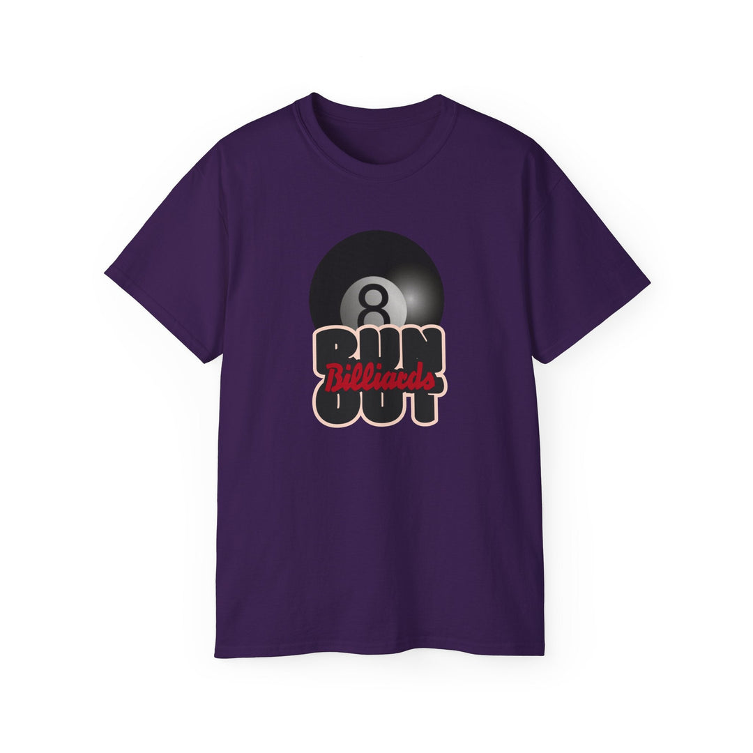8 Ball Run Out - Billiards - Unisex Cotton T-Shirt - BFLY BILLIARDS