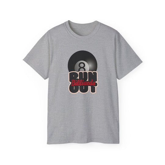 8 Ball Run Out - Billiards - Unisex Cotton T-Shirt - BFLY BILLIARDS