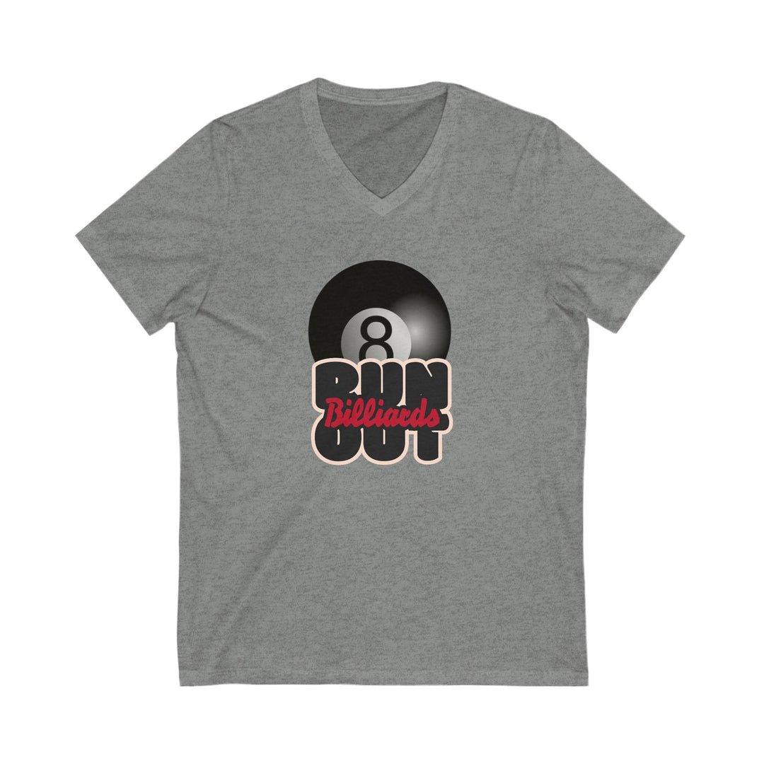 8 Ball Run Out - Billiards - Unisex V - Neck Tee - BFLY BILLIARDS