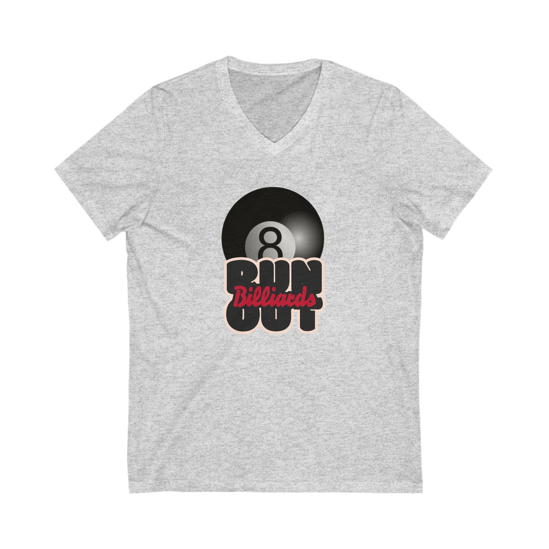 8 Ball Run Out - Billiards - Unisex V - Neck Tee - BFLY BILLIARDS