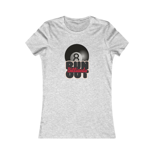8 Ball Run Out - Billiards - Women's Fitted Tee - BFLY BILLIARDS