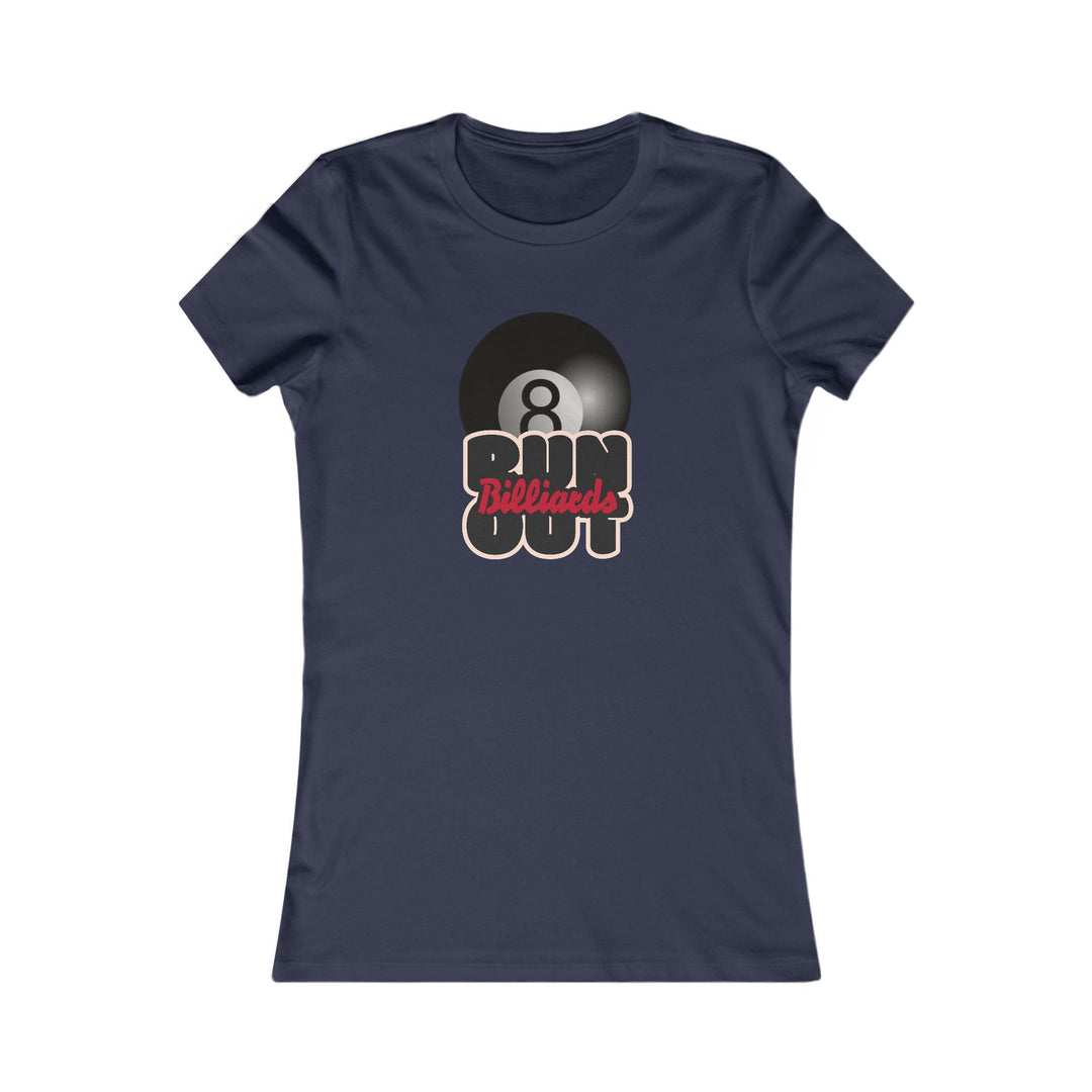 8 Ball Run Out - Billiards - Women's Fitted Tee - BFLY BILLIARDS