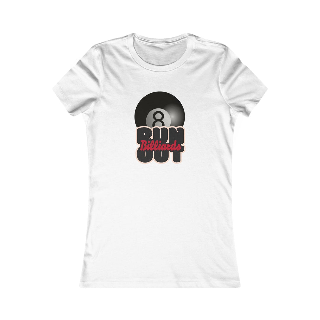 8 Ball Run Out - Billiards - Women's Fitted Tee - BFLY BILLIARDS