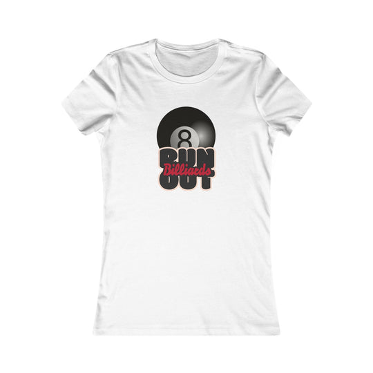 8 Ball Run Out - Billiards - Women's Fitted Tee - BFLY BILLIARDS