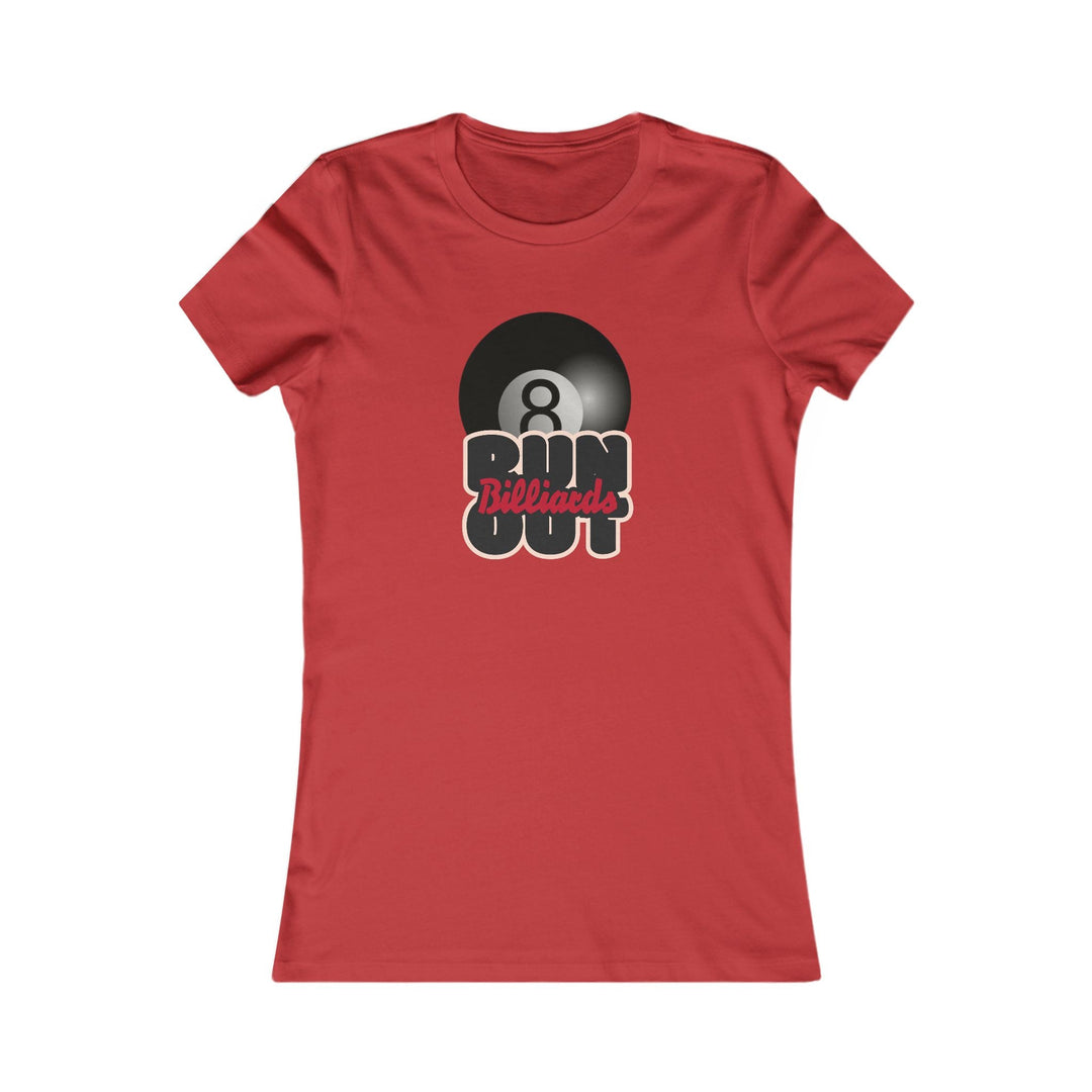 8 Ball Run Out - Billiards - Women's Fitted Tee - BFLY BILLIARDS