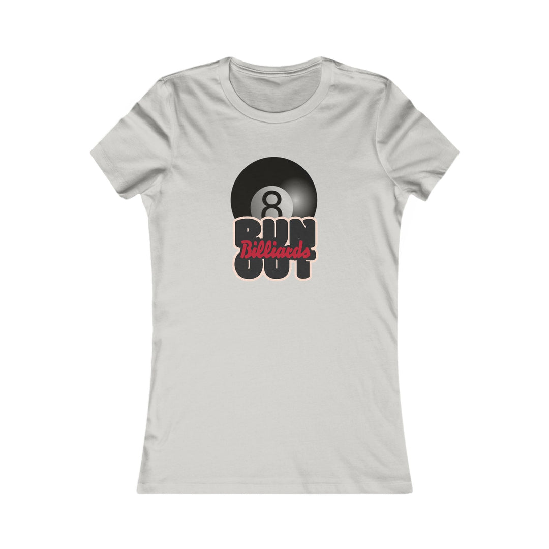 8 Ball Run Out - Billiards - Women's Fitted Tee - BFLY BILLIARDS