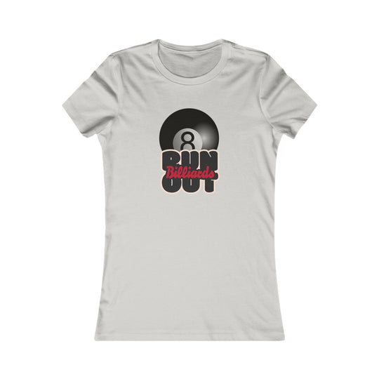 8 Ball Run Out - Billiards - Women's Fitted Tee - BFLY BILLIARDS