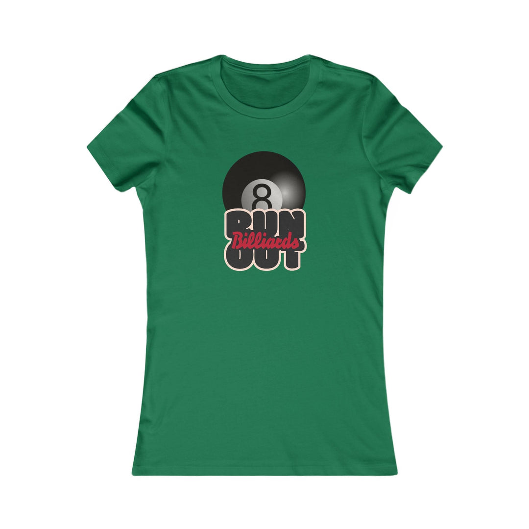 8 Ball Run Out - Billiards - Women's Fitted Tee - BFLY BILLIARDS