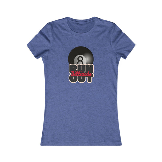 8 Ball Run Out - Billiards - Women's Fitted Tee - BFLY BILLIARDS