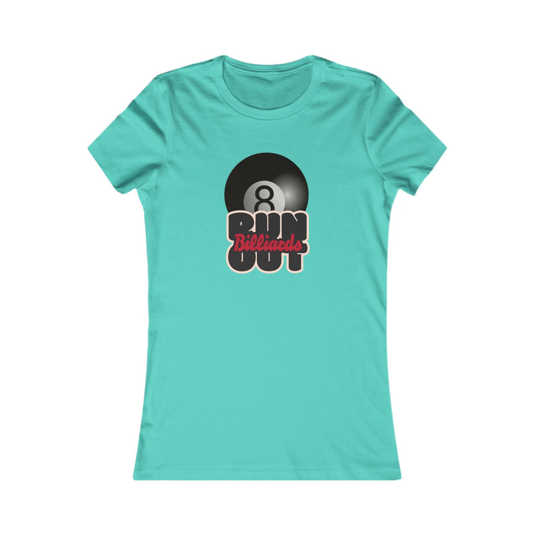 8 Ball Run Out - Billiards - Women's Fitted Tee - BFLY BILLIARDS