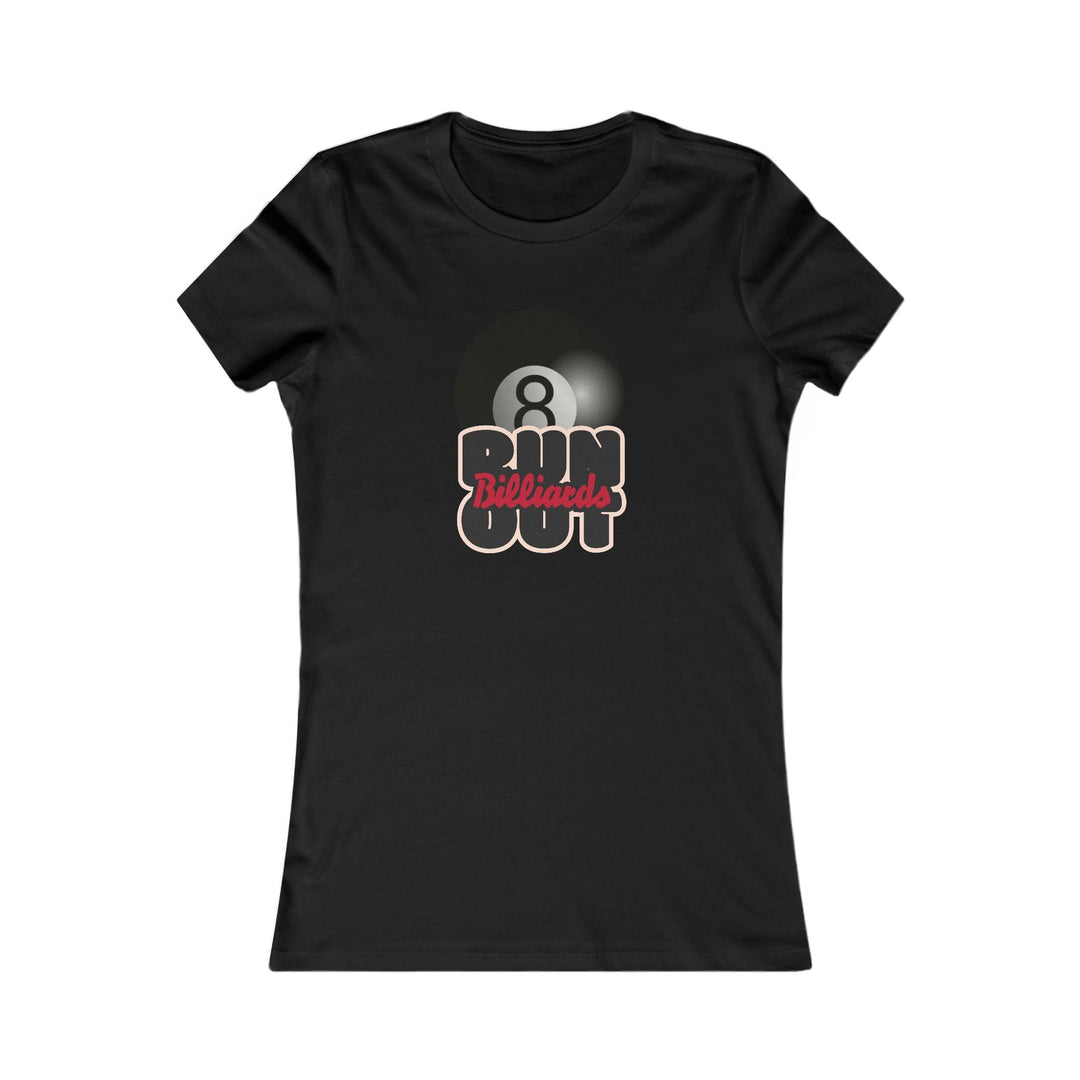 8 Ball Run Out - Billiards - Women's Fitted Tee - BFLY BILLIARDS