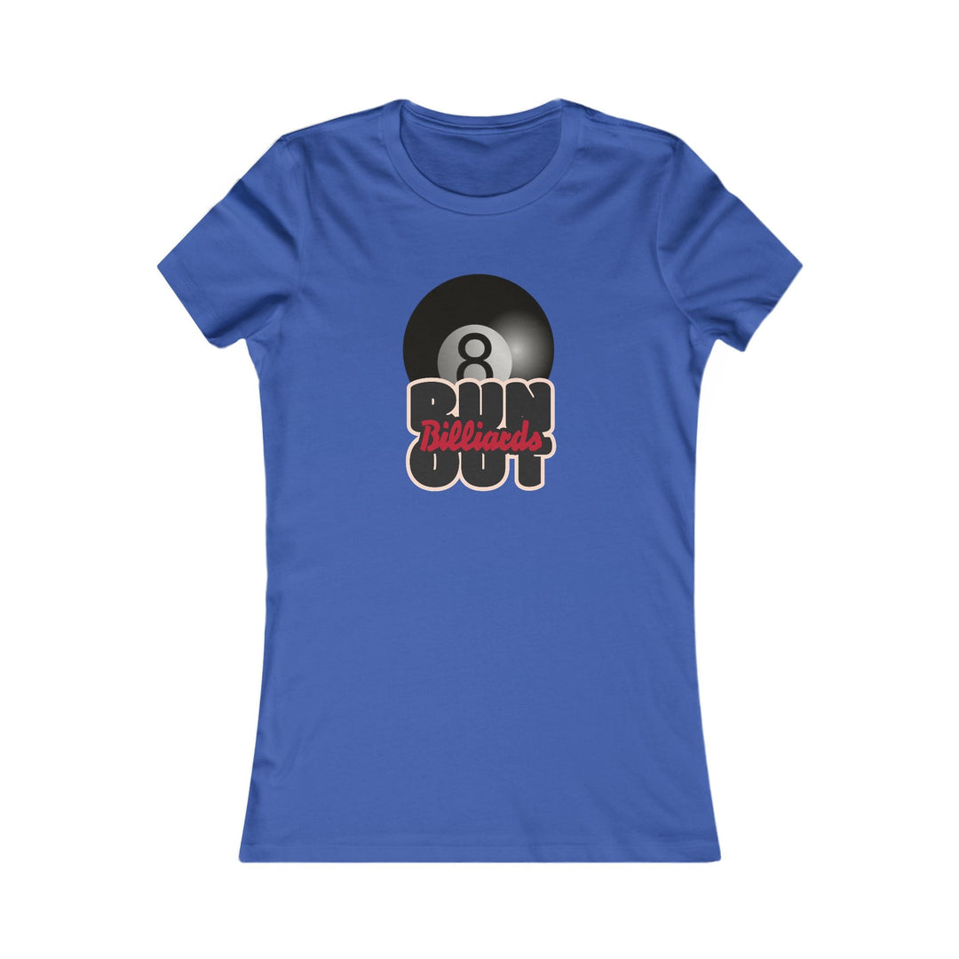 8 Ball Run Out - Billiards - Women's Fitted Tee - BFLY BILLIARDS