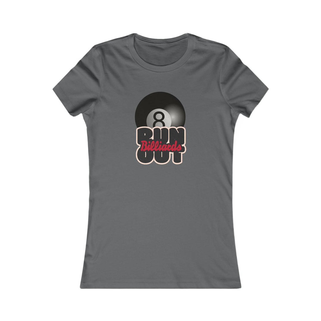 8 Ball Run Out - Billiards - Women's Fitted Tee - BFLY BILLIARDS