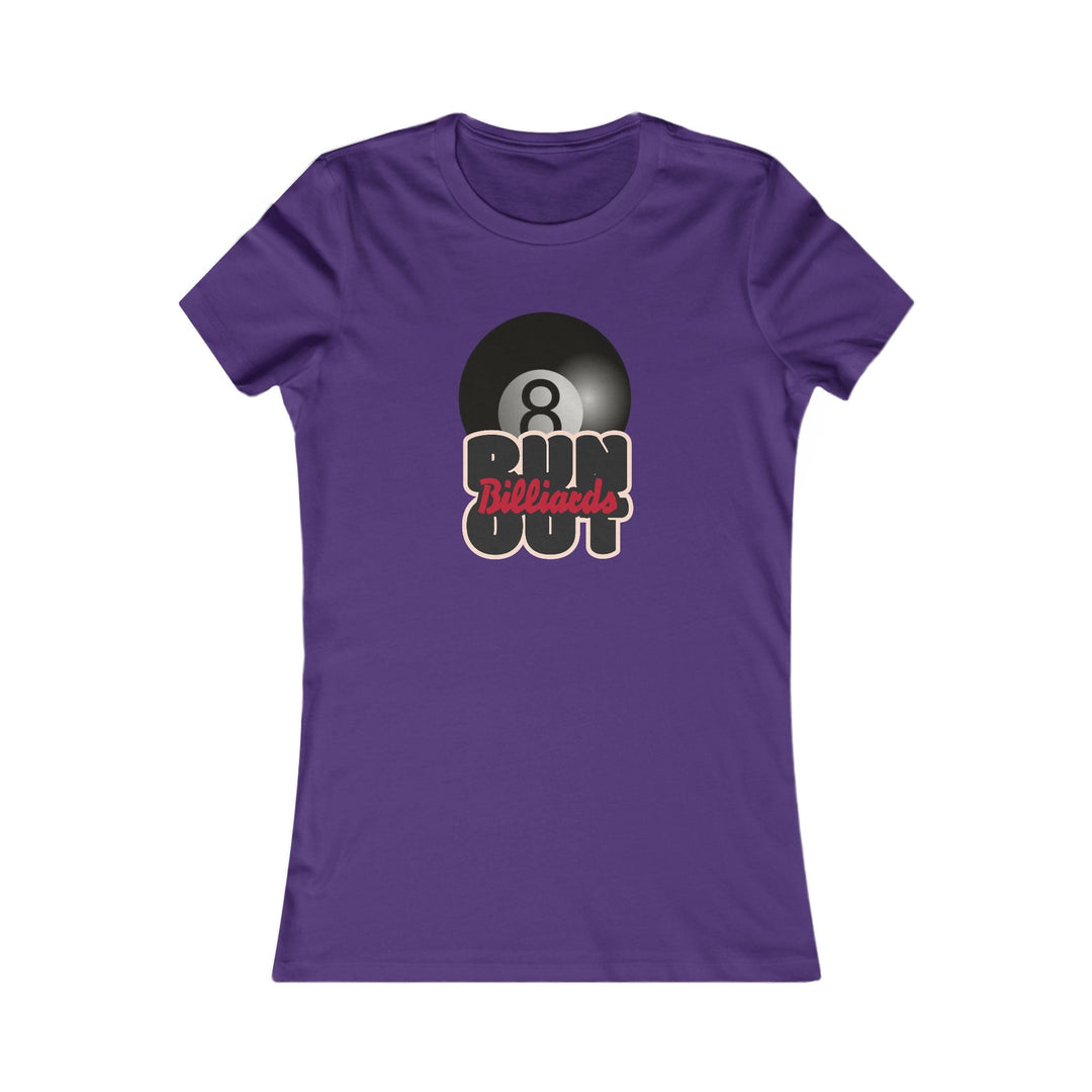 8 Ball Run Out - Billiards - Women's Fitted Tee - BFLY BILLIARDS
