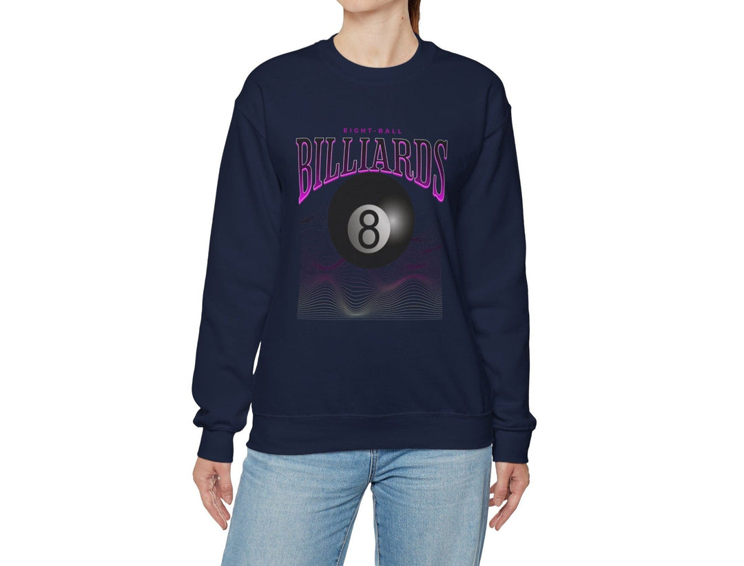 8 Ball Waves - Crewneck Sweatshirt - BFLY BILLIARDS