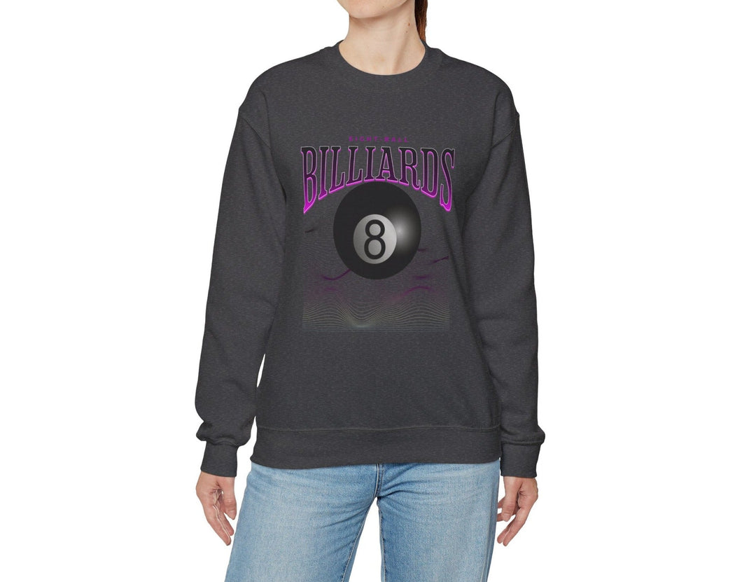 8 Ball Waves - Crewneck Sweatshirt - BFLY BILLIARDS