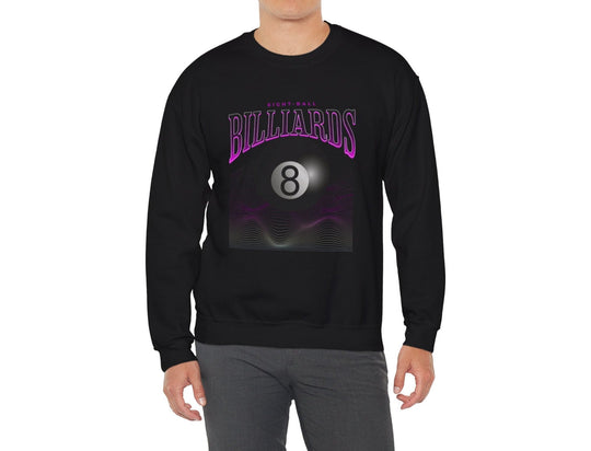 8 Ball Waves - Crewneck Sweatshirt - BFLY BILLIARDS